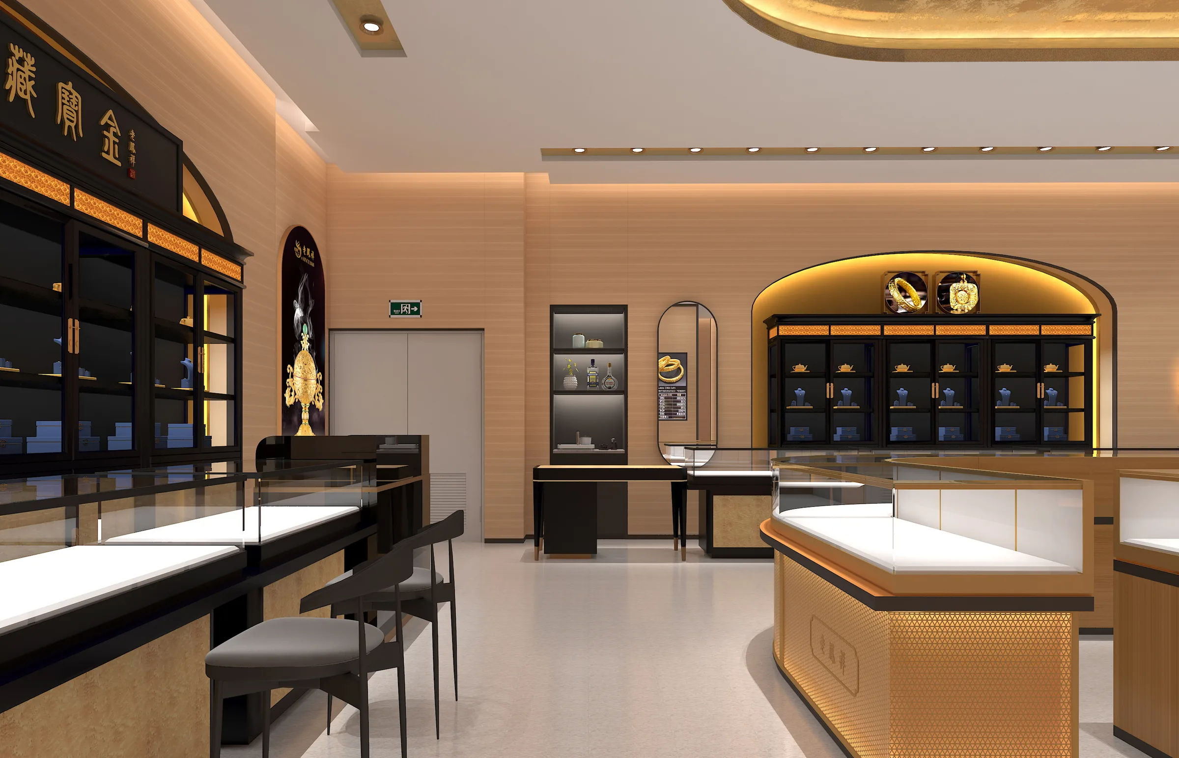 Lao Feng Xiang Gold — design rendering 4